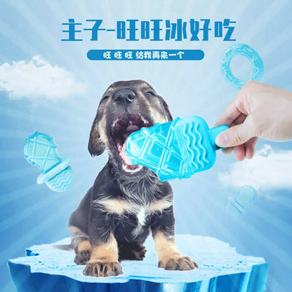 Pet Teether Cooling Chew Toy Freezable Teething Toy for Puppies Freeze Summer Dog Treat Training Toy